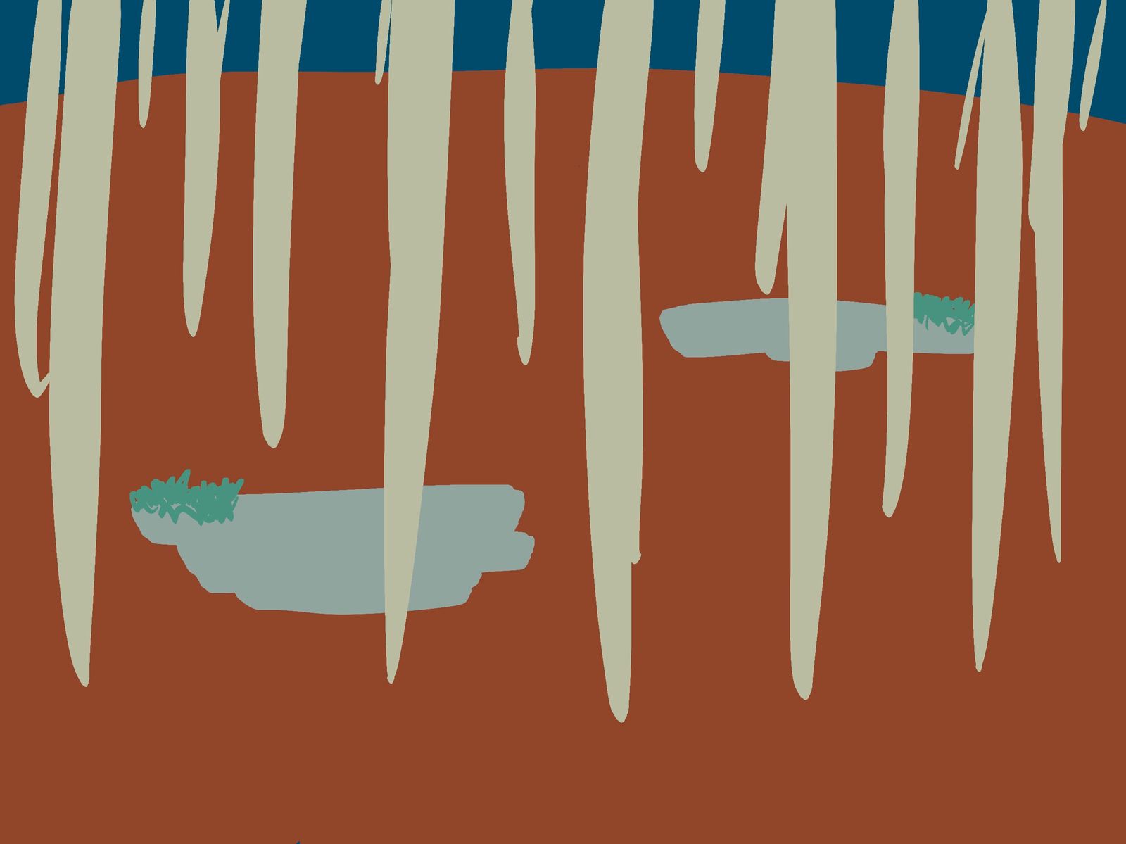 a slow, determined pace