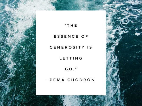 Surrender is an Act of Generosity